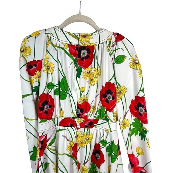 Vintage 1970’s Sunshine Alley Bright Floral Fit & Flare Dress - Picture 3 of 12